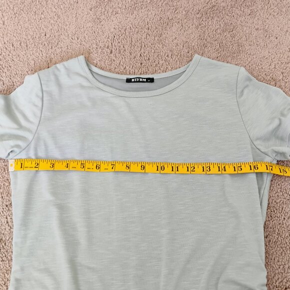 BTFBM Size Medium Light Green gathered Dress - Picture 11 of 11